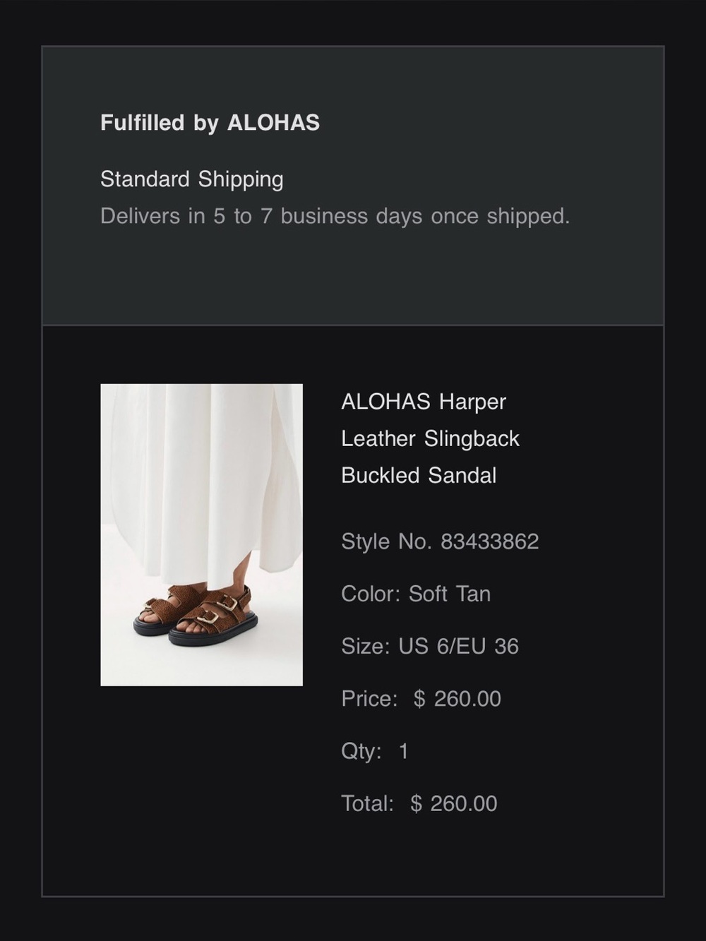 ALOHAS Harper Leather Slingback Buckled Sandal - Picture 7 of 7